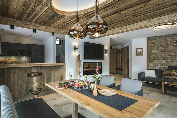 Chalet Innenausbau Essbereich