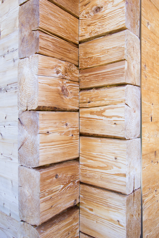 Eckverbindung Holzhaus